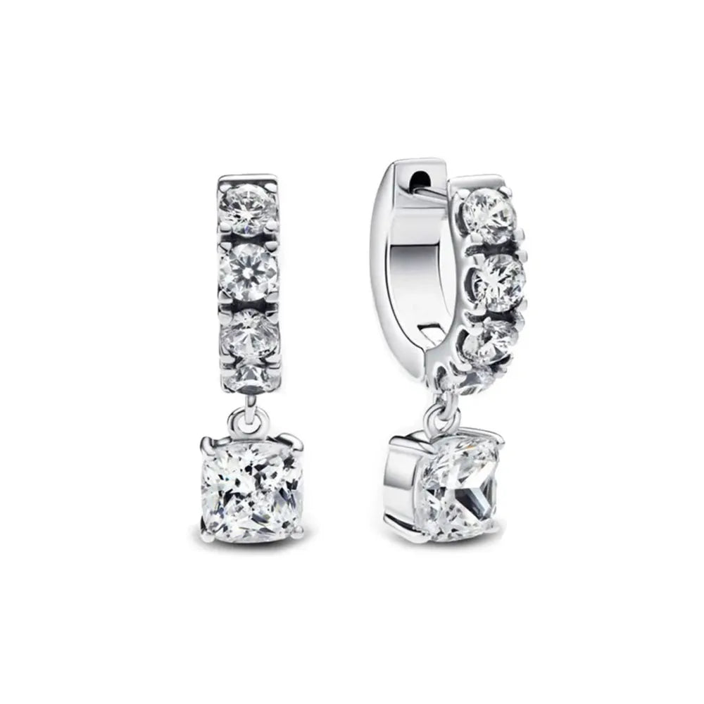 Hot Selling 925 Silver Butterfly Snowflake Heart-Shaped Swallow Earrings,Suitable for European Women's Exquisite Jewelry Gifts ﻿