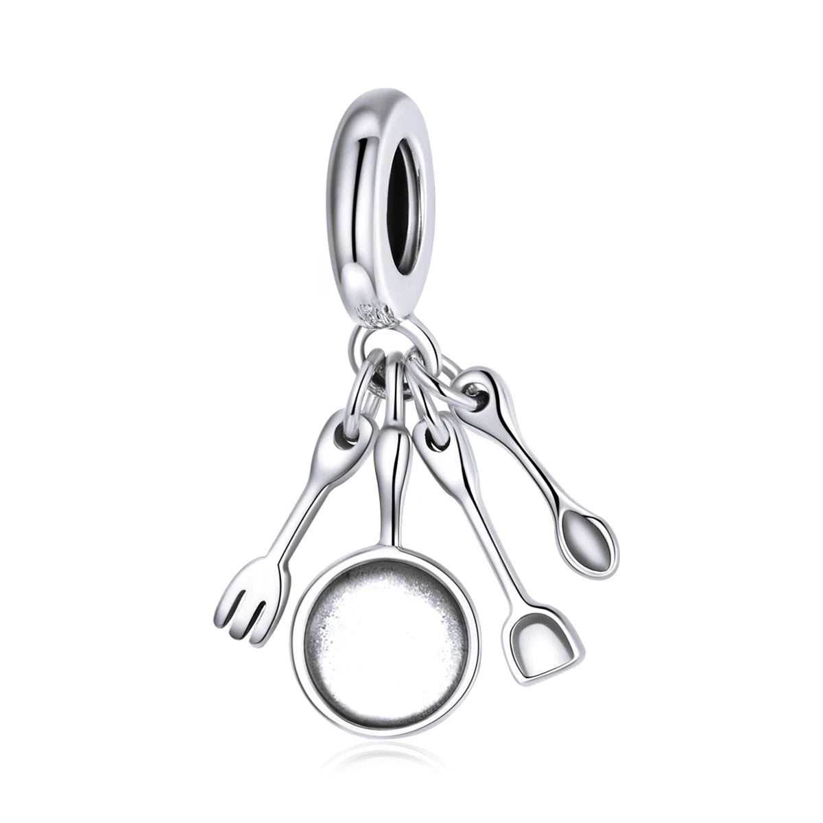 WOSTU 925 Sterling Silver Stars Heart Shape Cute Charms Bead For Women Fit Original Bracelet Necklace Valentine Jewelry Gift DIY