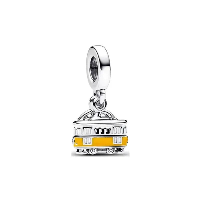 925 Silver Means Of Transportation Helmet Airplane Automobile Charms Fit Original Bracelet Bead Trinket DIY Women Jewelry Gift