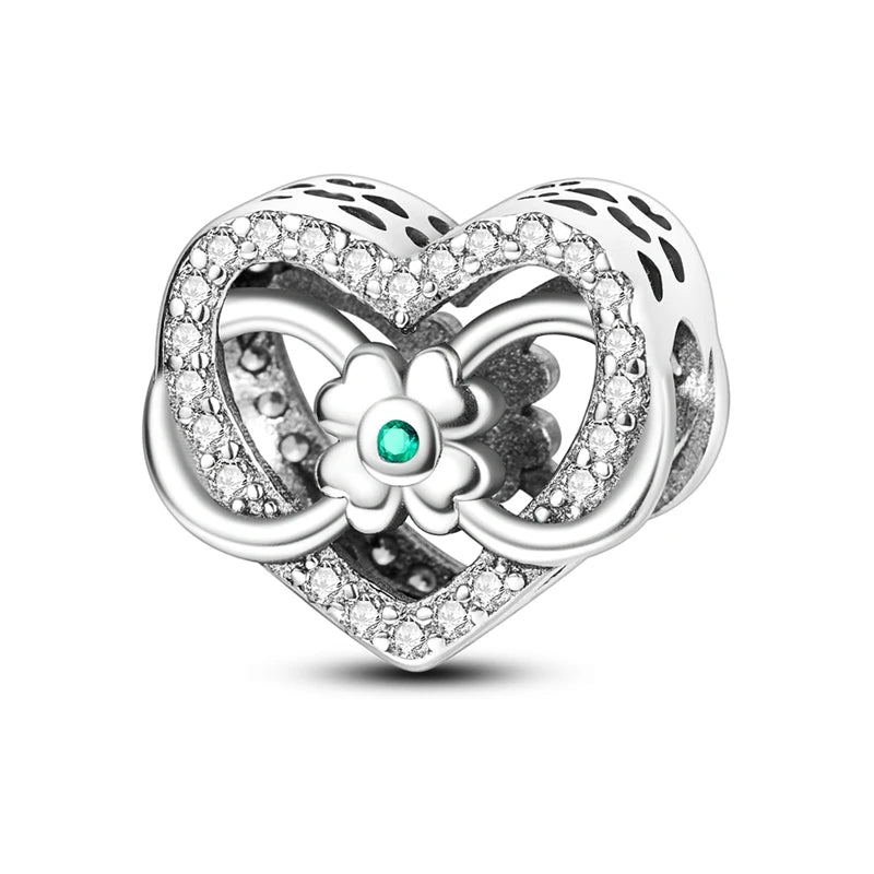 Heart Shape Series 925 Sterling Silver Charms Beads Fit Original Bangle Bracelet Pendants Diy Jewelry Gift For Women