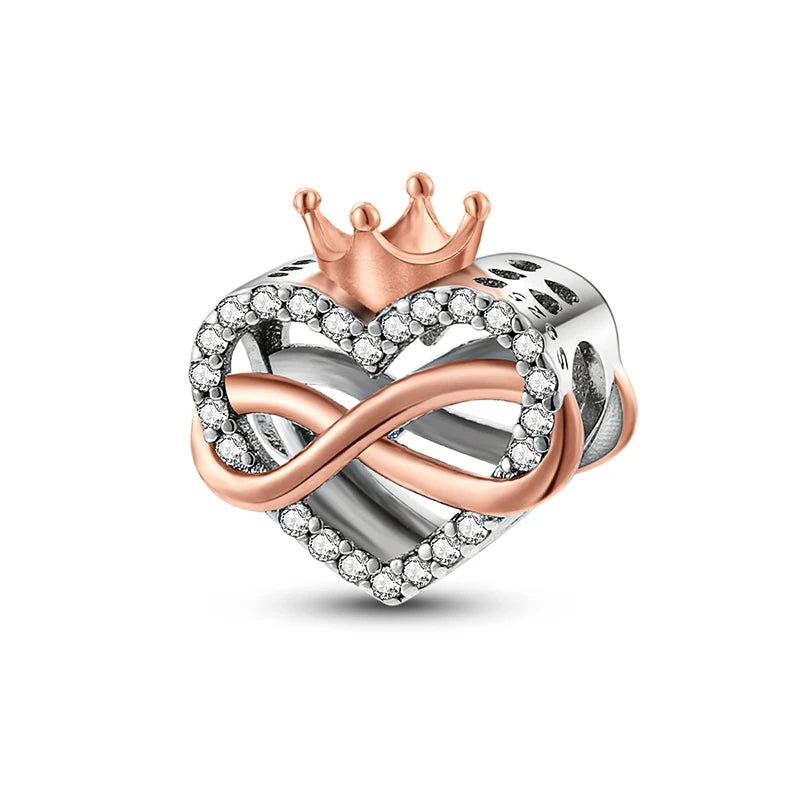 Heart Shape Series 925 Sterling Silver Charms Beads Fit Original Bangle Bracelet Pendants Diy Jewelry Gift For Women