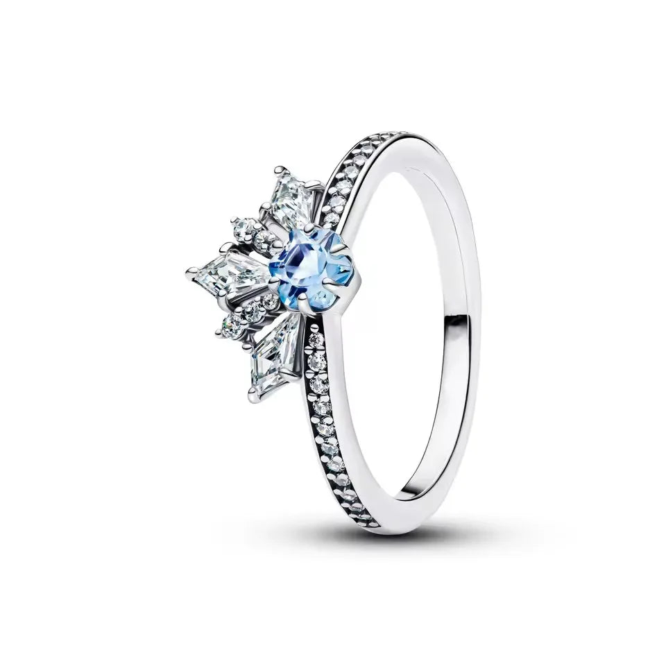 New S925 Silver Shining zircon Ring Women Geometric Design Minimalist Fashion Jewelry Engagement Wedding Party Gifts Trendy