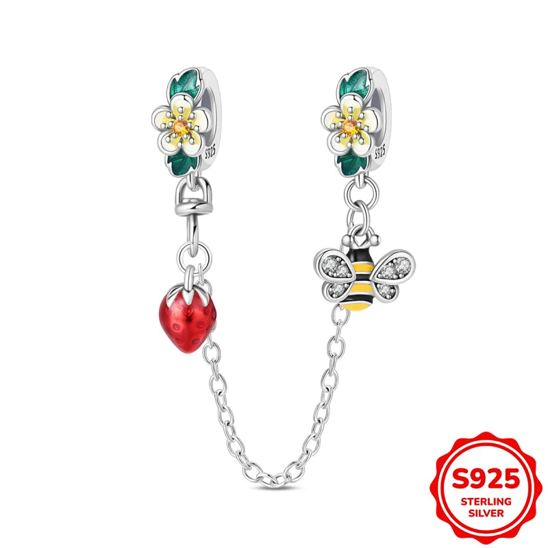 Charms Plata De Ley Blue and Green Pendant Beads Fits 3mm Bracelet Bangle Necklace For Women Luxury DIY Jewelry Making Fine Gift