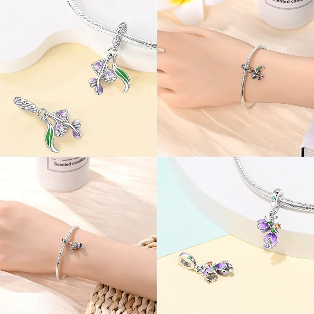 Exquisite 925 Sterling Silver Polychromatic Zircon Star Turtle Starfish Charms Beads Fit Original Bracelet Jewelry Holiday Gift