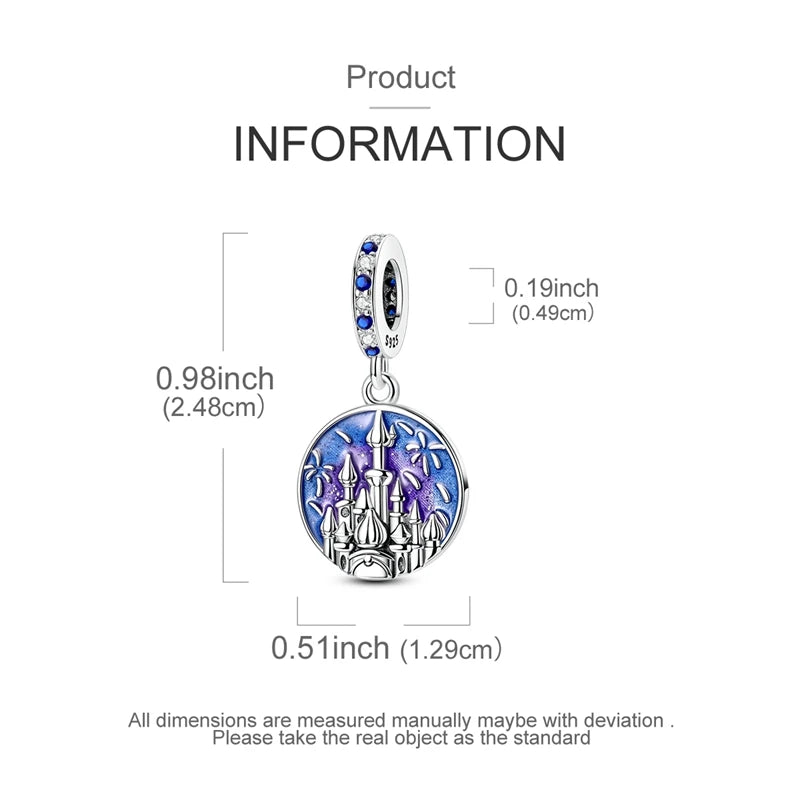 925 Silver Charms Van Gogh Starry Night Easter Egg Beads Pendant Fit 925 Original Bracelet DIY Woman Jewelry Gift