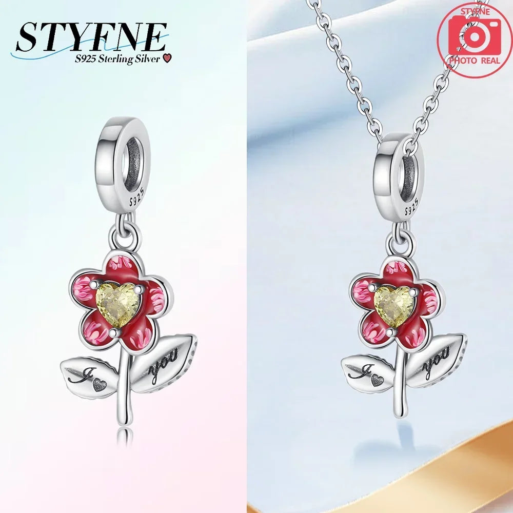 Exquisite 925 Sterling Silver Polychromatic Zircon Star Turtle Starfish Charms Beads Fit Original Bracelet Jewelry Holiday Gift