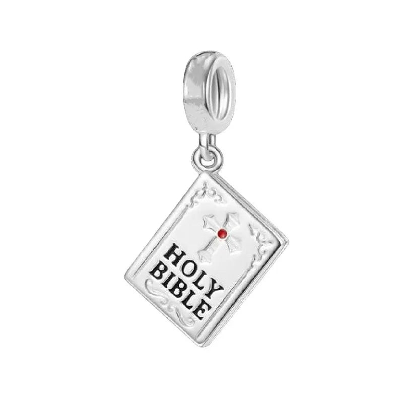 Europe New 925 Silver Tai Chi Bead Buddha Charm cross Saint Pendant DIY Women man Jewelry Fit Original Bracelet Accessories Gift
