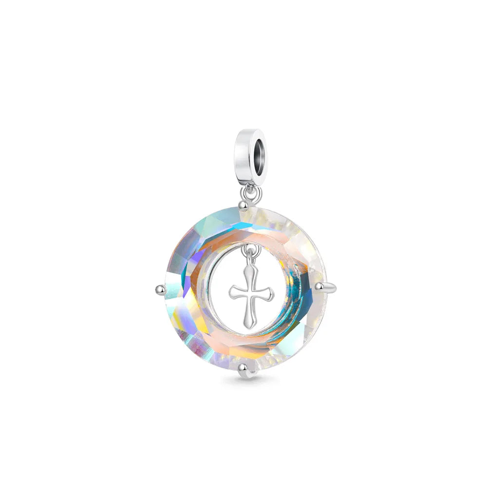 Europe New 925 Silver Tai Chi Bead Buddha Charm cross Saint Pendant DIY Women man Jewelry Fit Original Bracelet Accessories Gift