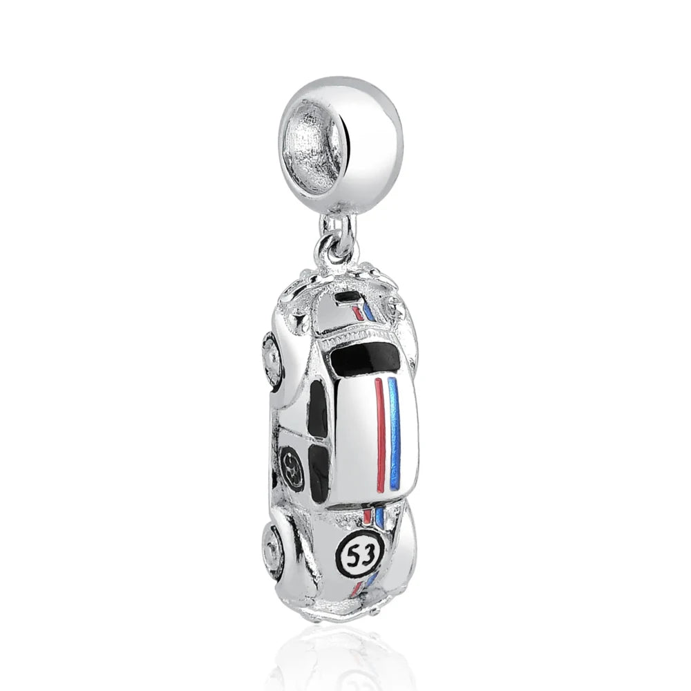 925 Silver Means Of Transportation Helmet Airplane Automobile Charms Fit Original Bracelet Bead Trinket DIY Women Jewelry Gift