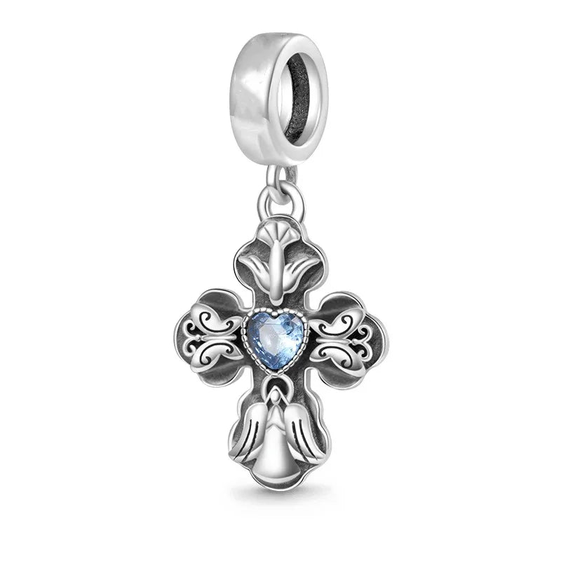 Europe New 925 Silver Tai Chi Bead Buddha Charm cross Saint Pendant DIY Women man Jewelry Fit Original Bracelet Accessories Gift