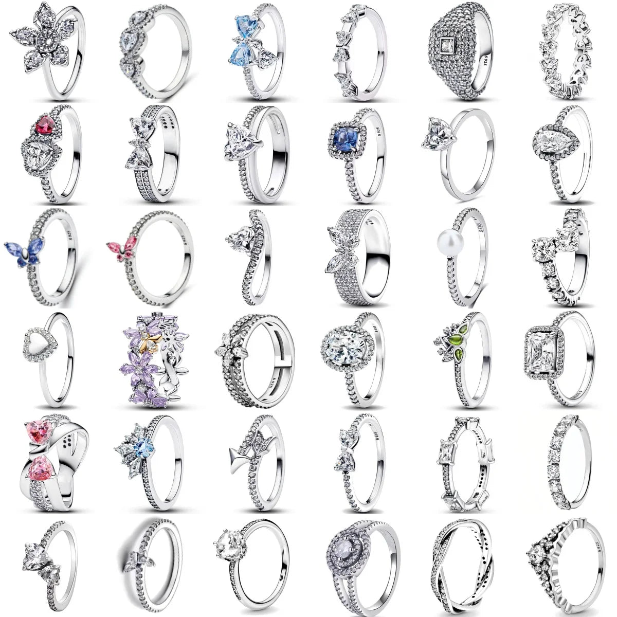 New S925 Silver Shining zircon Ring Women Geometric Design Minimalist Fashion Jewelry Engagement Wedding Party Gifts Trendy