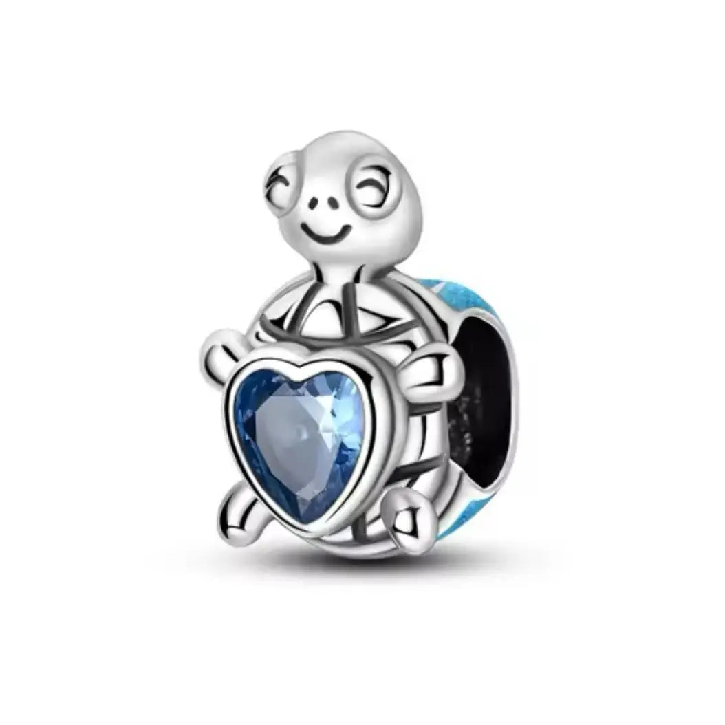 New 925 Sterling Silver Charm Fit Original Bracelet Accessories Women Jewelry Blue Ocean Series Mermaid Sea Shell Octopus