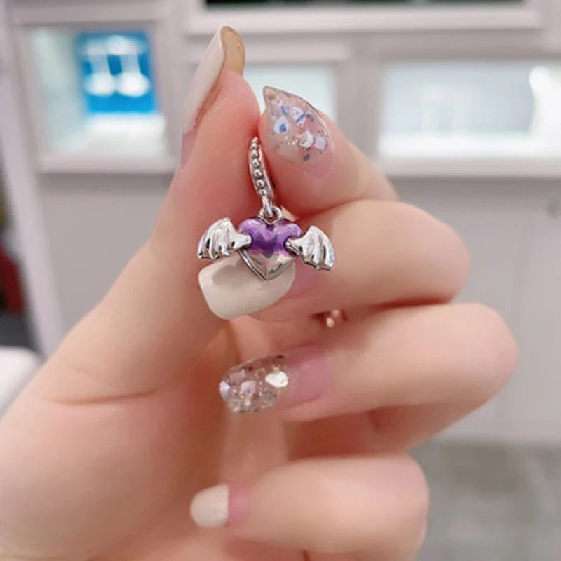New 925 Sterling Silver Butterfly Flower Bell Charm Of Ley 925 Chain Bead Fit Original Bracelet Accessories DIY Ladies Jewelry