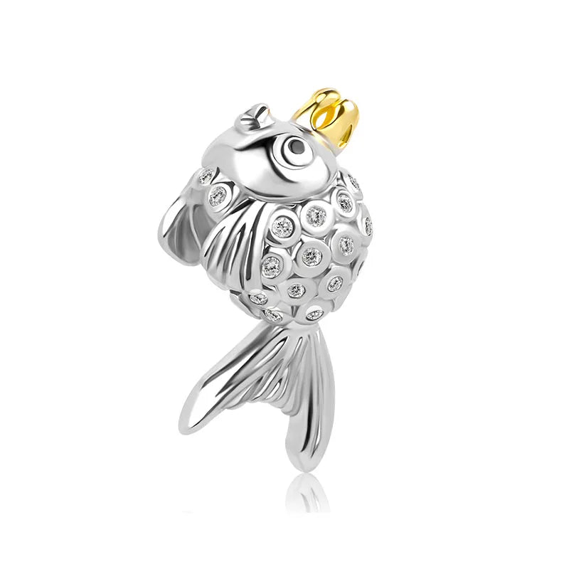 New 925 Sterling Silver Charm Fit Original Bracelet Accessories Women Jewelry Blue Ocean Series Mermaid Sea Shell Octopus