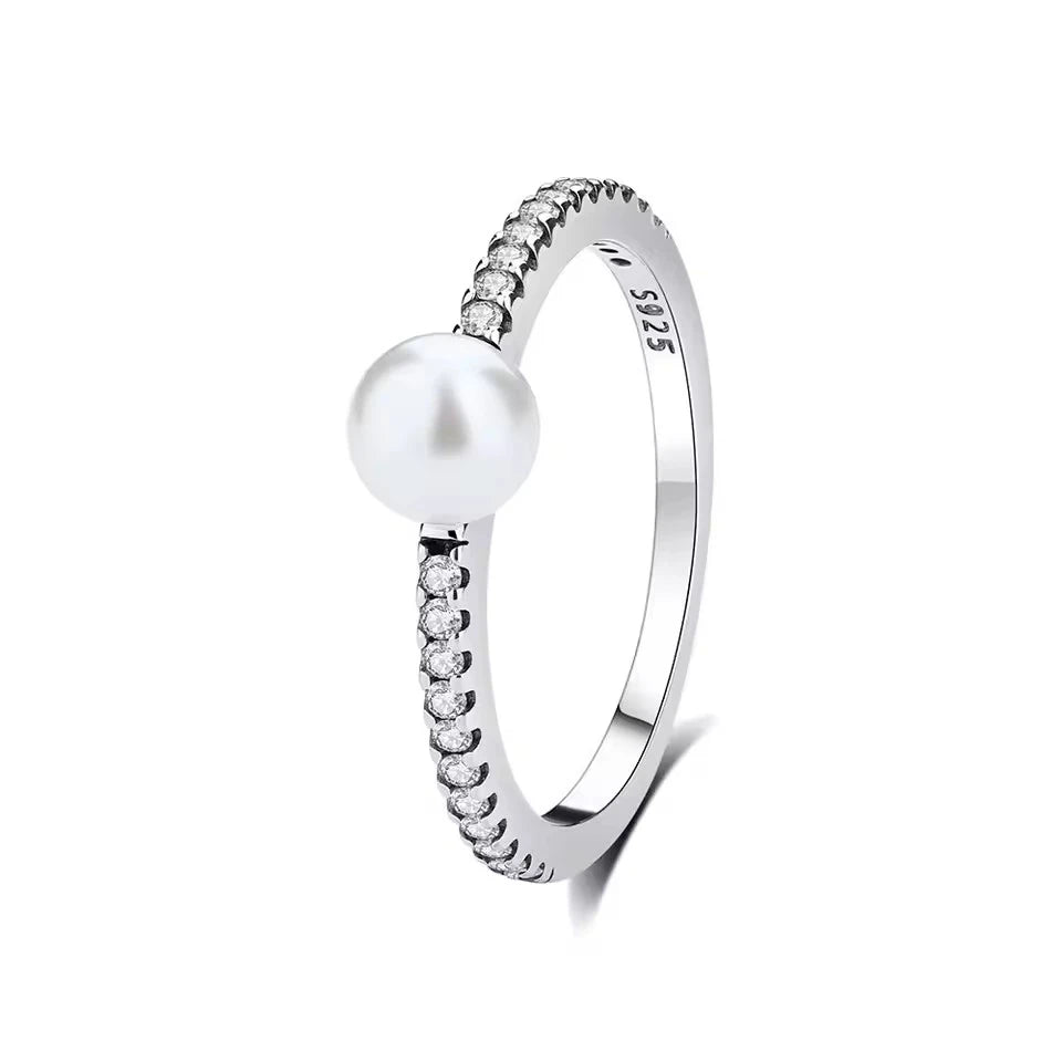 New S925 Silver Shining zircon Ring Women Geometric Design Minimalist Fashion Jewelry Engagement Wedding Party Gifts Trendy