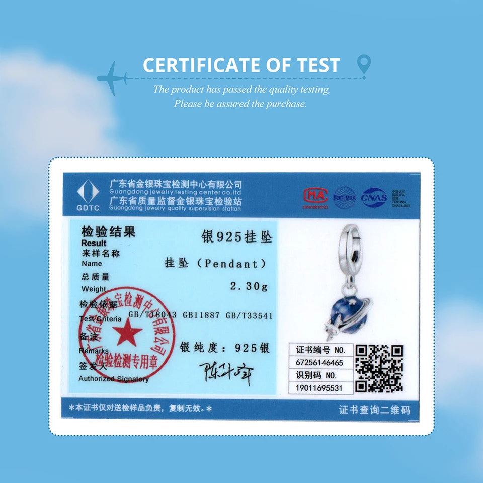 BAMOER Travel Serise Solid 925 Sterling Silver Passport Camera Airplane Charm Pendant fit Original Bracelet DIY Jewelry Beads
