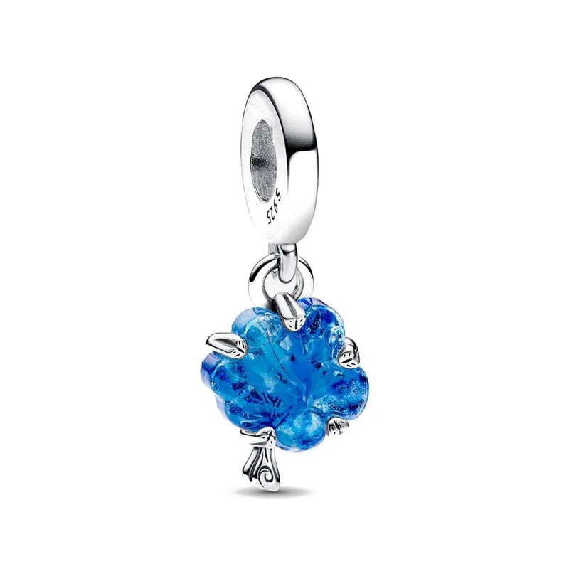 High Quality 925 Silver White Pink Zircon Bead Clip Daisy, Car, Bag Suitable For Original Bracelets DIY AccessoriesCharm Jewelry