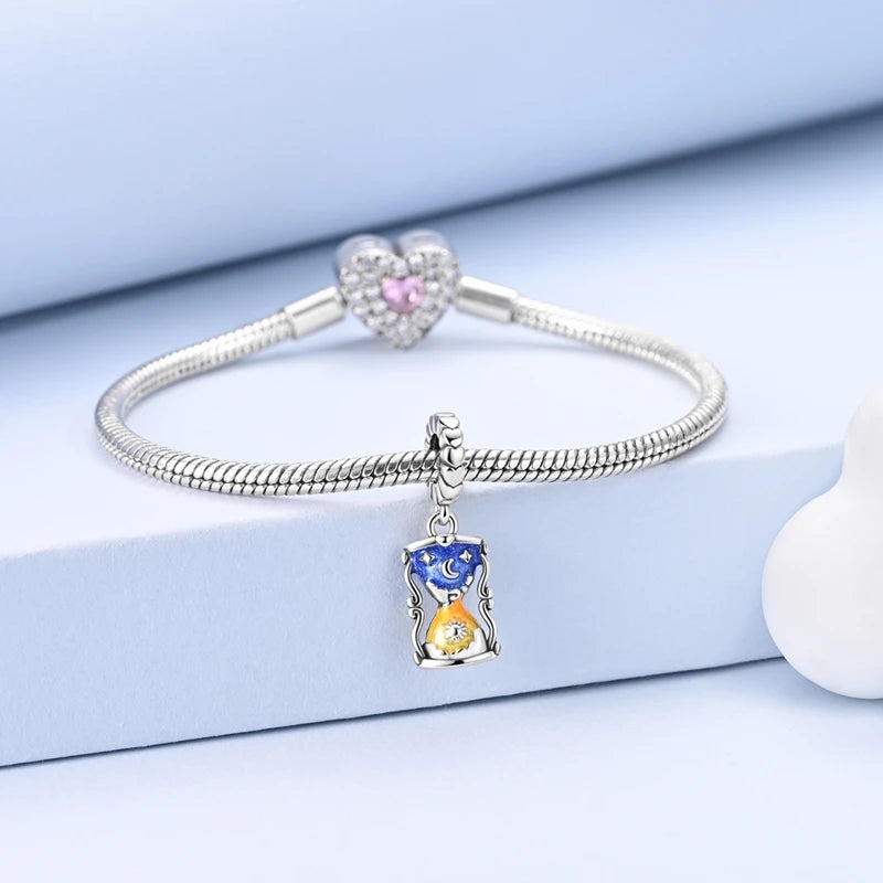 925 Silver Charms Van Gogh Starry Night Easter Egg Beads Pendant Fit 925 Original Bracelet DIY Woman Jewelry Gift