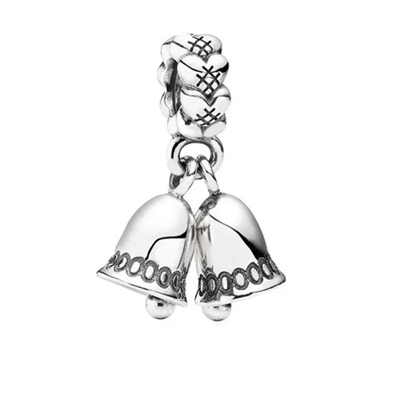 New 925 Sterling Silver Butterfly Flower Bell Charm Of Ley 925 Chain Bead Fit Original Bracelet Accessories DIY Ladies Jewelry