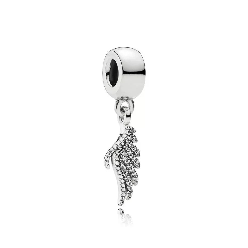 New 925 Sterling Silver Butterfly Flower Bell Charm Of Ley 925 Chain Bead Fit Original Bracelet Accessories DIY Ladies Jewelry