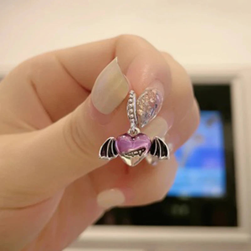 New 925 Sterling Silver Butterfly Flower Bell Charm Of Ley 925 Chain Bead Fit Original Bracelet Accessories DIY Ladies Jewelry