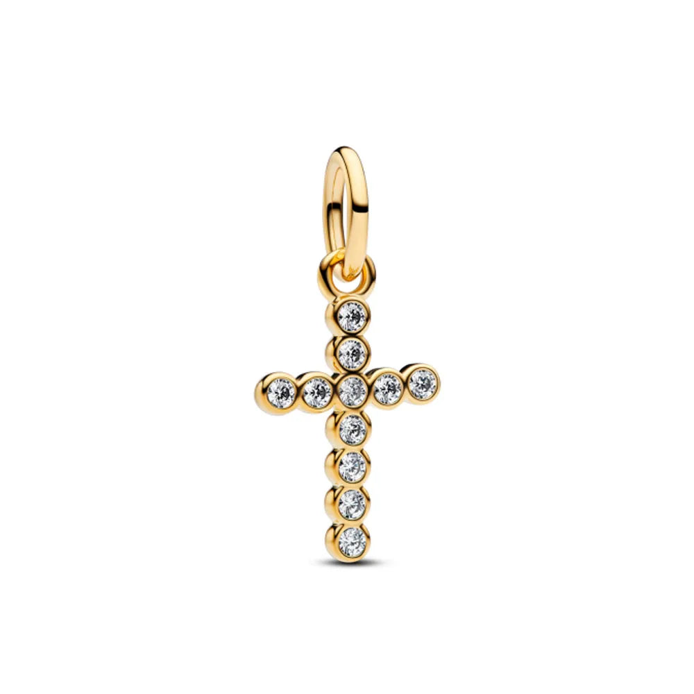 Europe New 925 Silver Tai Chi Bead Buddha Charm cross Saint Pendant DIY Women man Jewelry Fit Original Bracelet Accessories Gift