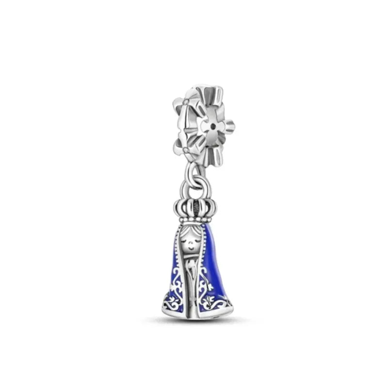 Europe New 925 Silver Tai Chi Bead Buddha Charm cross Saint Pendant DIY Women man Jewelry Fit Original Bracelet Accessories Gift