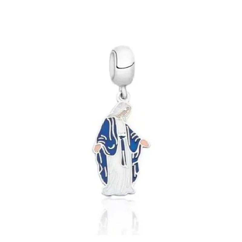 Europe New 925 Silver Tai Chi Bead Buddha Charm cross Saint Pendant DIY Women man Jewelry Fit Original Bracelet Accessories Gift