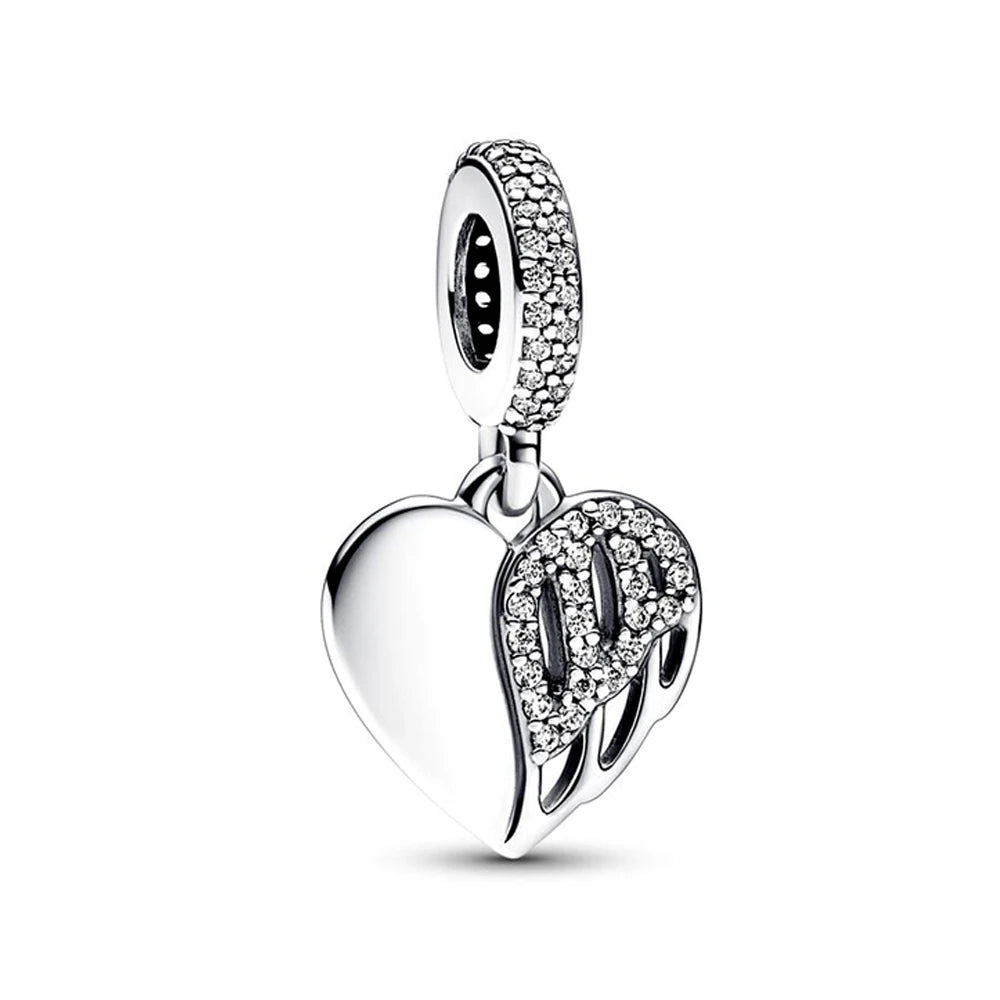 New 925 Sterling Silver Butterfly Flower Bell Charm Of Ley 925 Chain Bead Fit Original Bracelet Accessories DIY Ladies Jewelry
