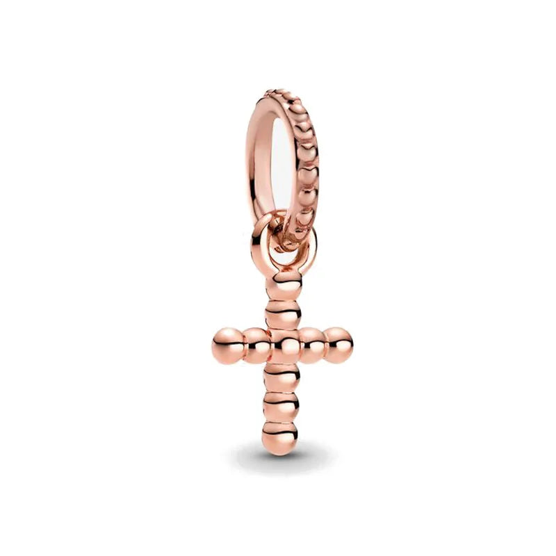 Europe New 925 Silver Tai Chi Bead Buddha Charm cross Saint Pendant DIY Women man Jewelry Fit Original Bracelet Accessories Gift