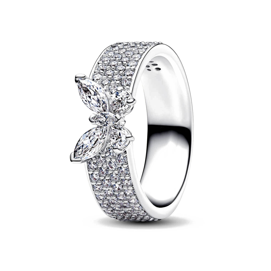 New S925 Silver Shining zircon Ring Women Geometric Design Minimalist Fashion Jewelry Engagement Wedding Party Gifts Trendy