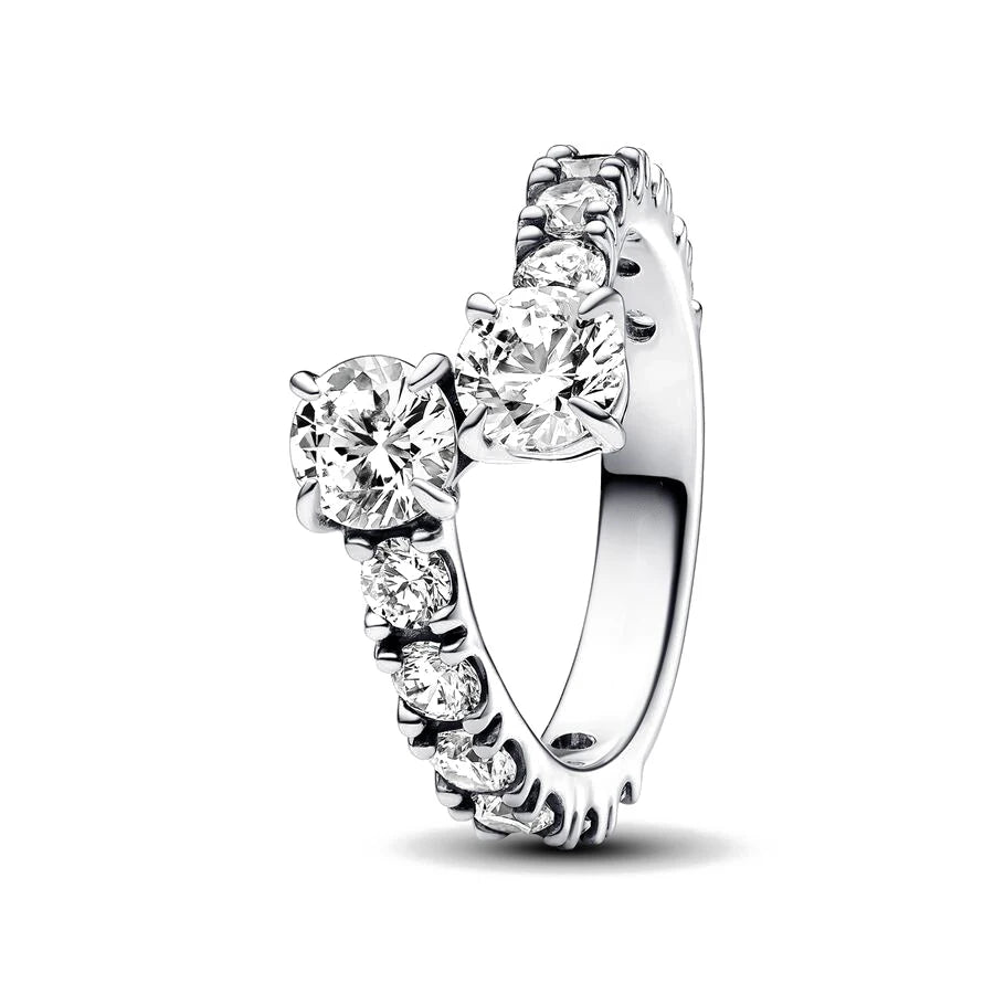 New S925 Silver Shining zircon Ring Women Geometric Design Minimalist Fashion Jewelry Engagement Wedding Party Gifts Trendy