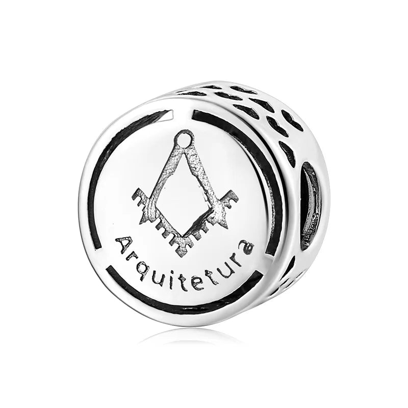 Europe New 925 Silver Tai Chi Bead Buddha Charm cross Saint Pendant DIY Women man Jewelry Fit Original Bracelet Accessories Gift