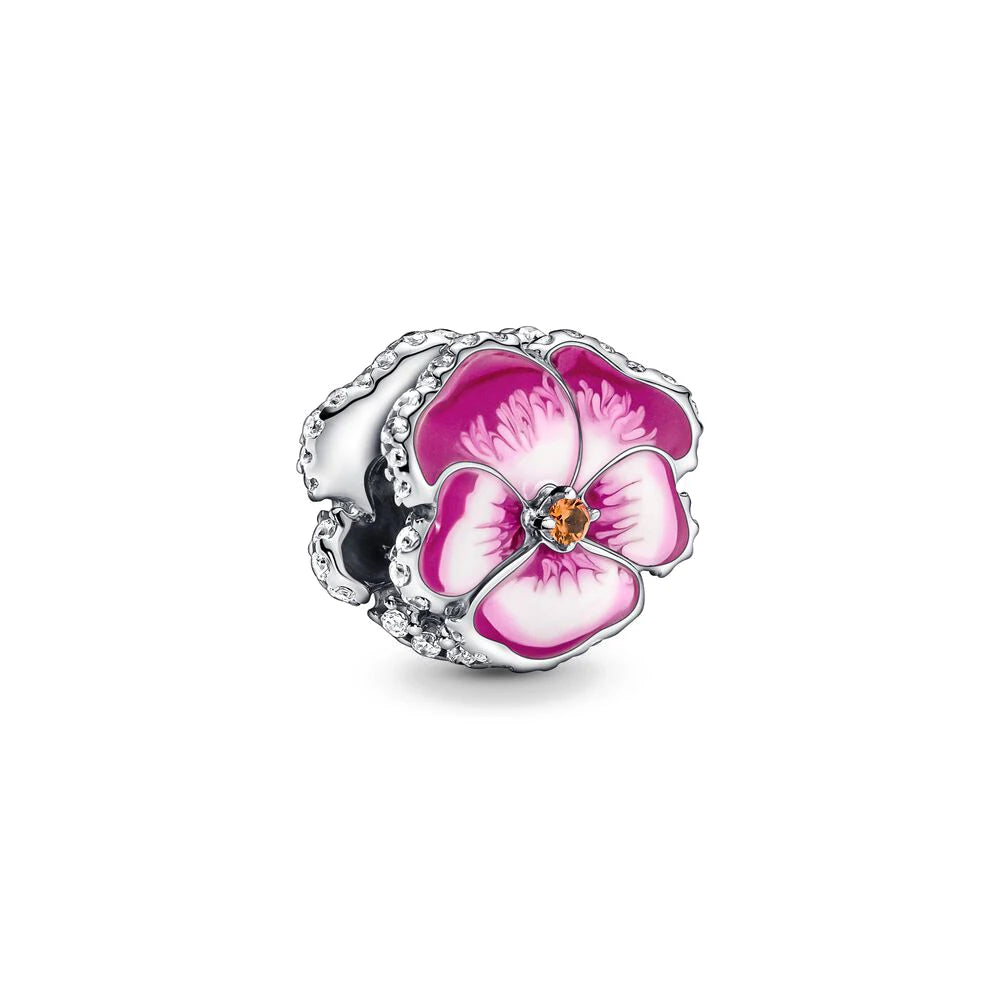 New 925 Sterling Silver Butterfly Flower Bell Charm Of Ley 925 Chain Bead Fit Original Bracelet Accessories DIY Ladies Jewelry