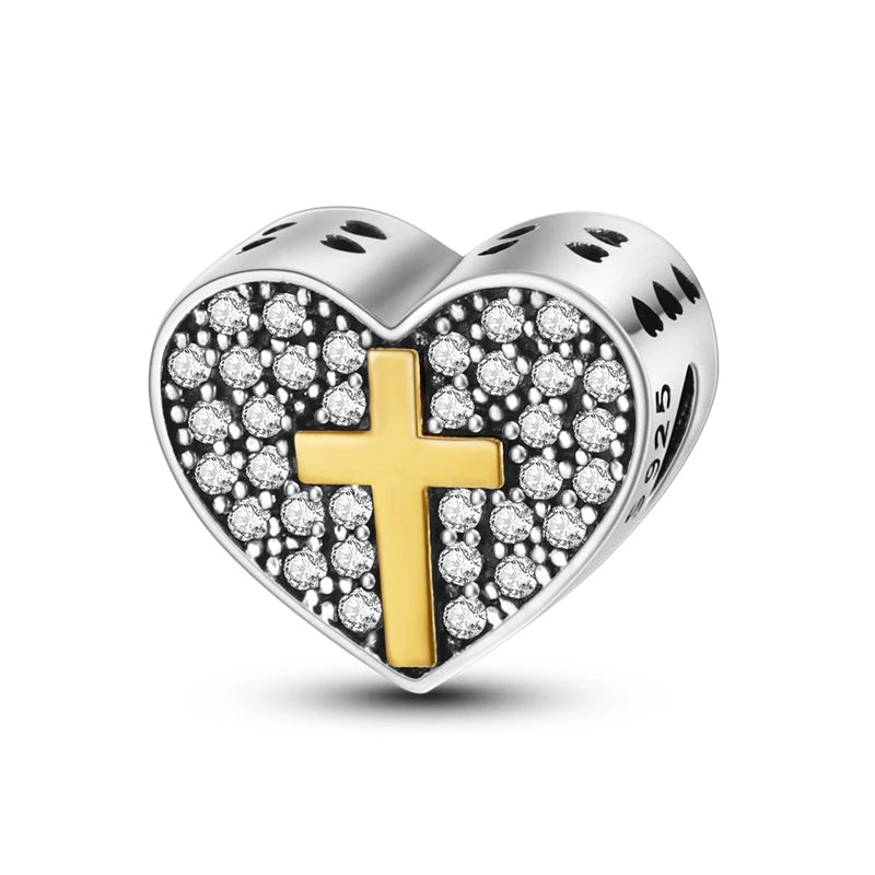 Heart Shape Series 925 Sterling Silver Charms Beads Fit Original Bangle Bracelet Pendants Diy Jewelry Gift For Women