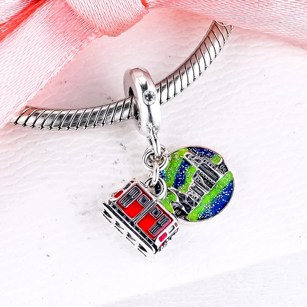 925 Silver Means Of Transportation Helmet Airplane Automobile Charms Fit Original Bracelet Bead Trinket DIY Women Jewelry Gift
